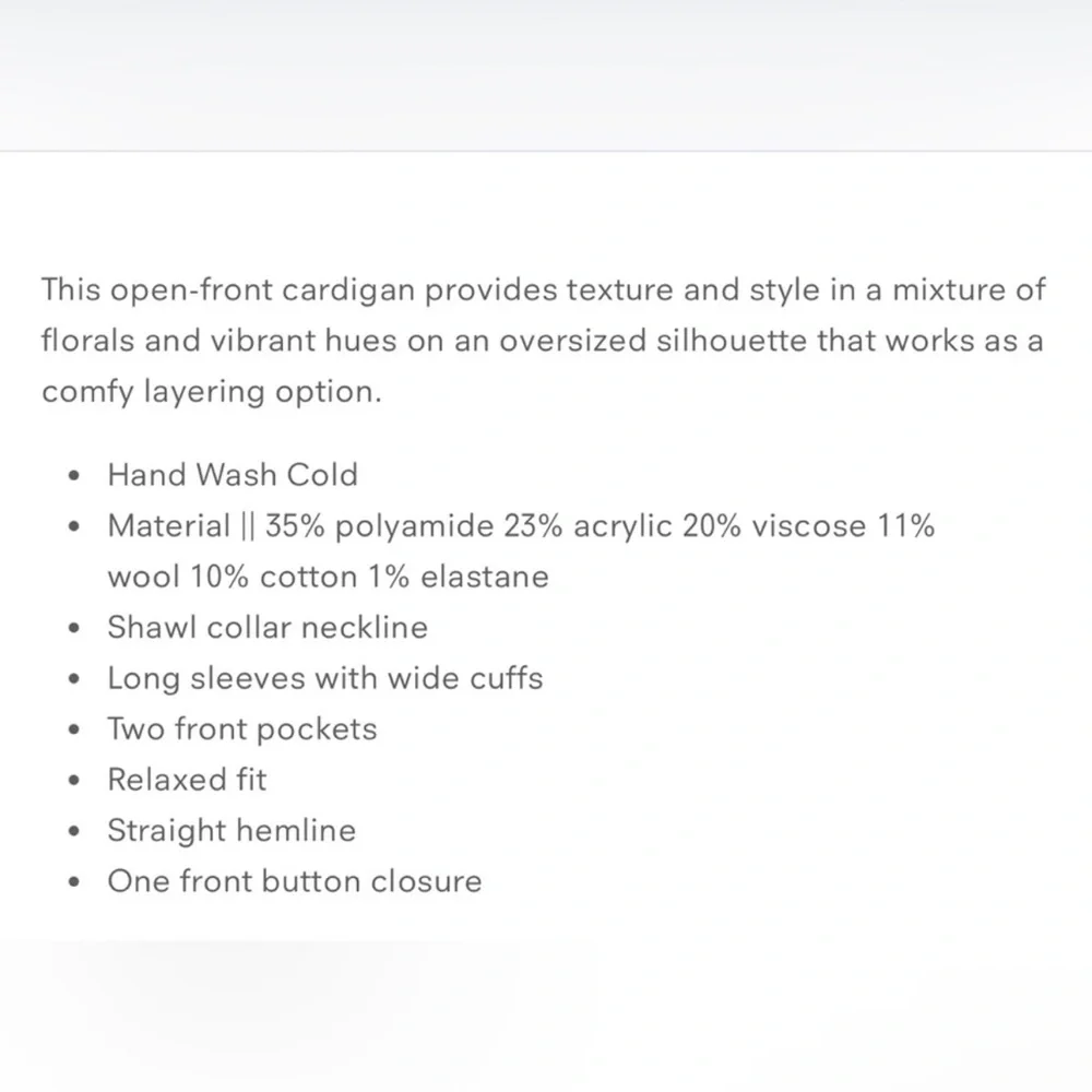 NWT Free People August Cardign - Picture 6 of 6